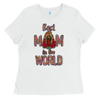 White Best Mom in the World Ladies Tee - Bettercallsaul