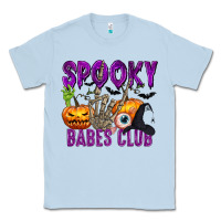 Dusty Blue Spooky babes club Classic Tee - texasbilliewilder
