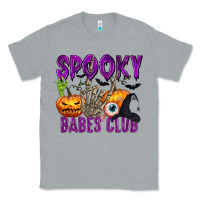 Heather Grey Spooky babes club Classic Tee - texasbilliewilder