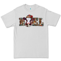 Western Christmas Baby Cow Noel Premium Tee | Teevron