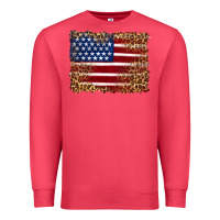 Cardinal american flag and leopard Premium Sweatshirt - Artiststas