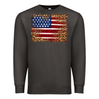 Smoke american flag and leopard Premium Sweatshirt - Artiststas