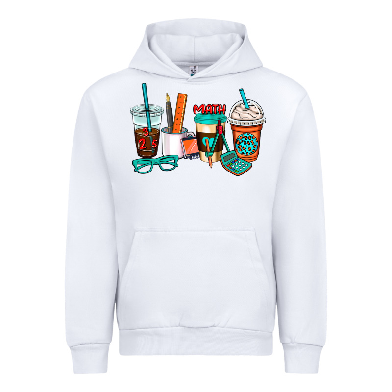Math Teacher Coffee Cups Urban Hoodie by AdoDesignShop | Teevron