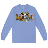 Colony Blue Mom with cow Long Sleeve Tee - CowGirlArtShop