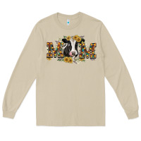 Mushroom Mom with cow Long Sleeve Tee - CowGirlArtShop