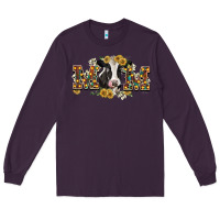 Plum Mom with cow Long Sleeve Tee - CowGirlArtShop