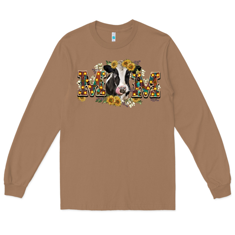 Mom With Cow Long Sleeve Tee by CowGirlArtShop | Teevron