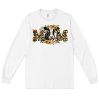 White Mom with cow Long Sleeve Tee - CowGirlArtShop