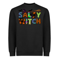 Black salty witch Heavyweight Sweatshirt - BundleAndBundleShop