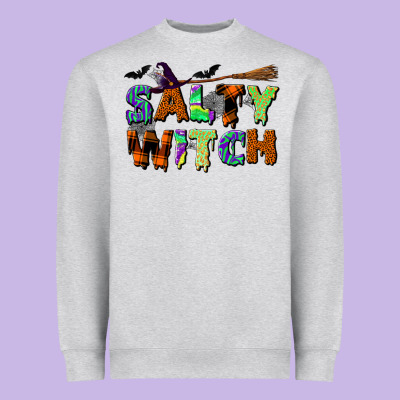 Salty Witch Heavyweight Sweatshirt Designed By Bundleandbundleshop