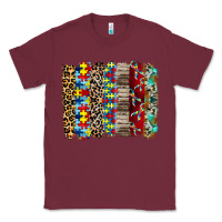 Burgundy autism brushstore Classic Tee - RacoonDesign