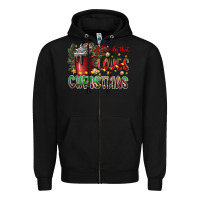 Black afamilytloveschristmas Zipper Hoodie - CowhideDigitalArt