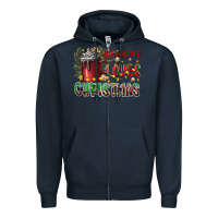 Navy afamilytloveschristmas Zipper Hoodie - CowhideDigitalArt