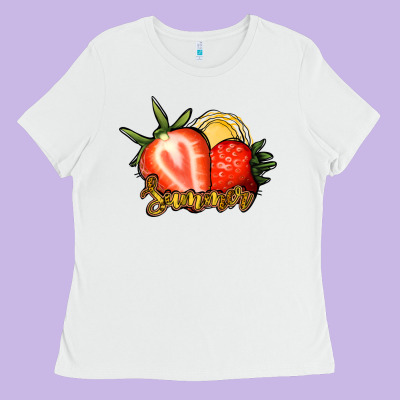 Strawberry Summer Ladies Tee Designed By Bettercallsaul