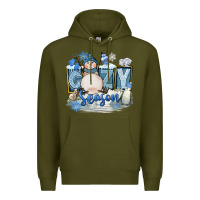 Army Green Cozy Season Premium Hoodie - FaDigitalArtStudio