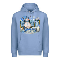 Colony Blue Cozy Season Premium Hoodie - FaDigitalArtStudio