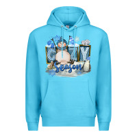 Ocean Blue Cozy Season Premium Hoodie - FaDigitalArtStudio