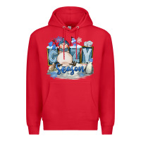 Red Cozy Season Premium Hoodie - FaDigitalArtStudio