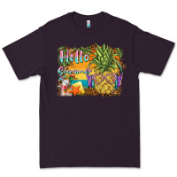 Plum hello summer pineapple Premium Tee - BarkalooDesign