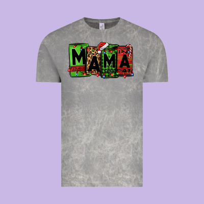 Christmas Mama Vintage Tee Designed By Jasminsmagicworld