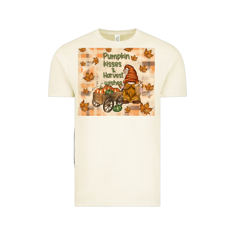 Pumpkin Kisses And Harvest Wishes Vintage Tee by TumblerDesignByShophia | Teevron