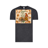 Vintage Black pumpkin kisses and harvest wishes Vintage Tee - TumblerDesignByShophia