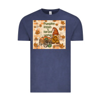 Vintage Denim pumpkin kisses and harvest wishes Vintage Tee - TumblerDesignByShophia