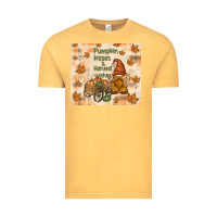 Vintage Mustard pumpkin kisses and harvest wishes Vintage Tee - TumblerDesignByShophia