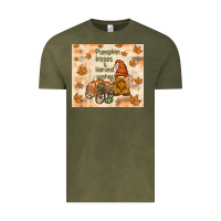 Vintage Olive pumpkin kisses and harvest wishes Vintage Tee - TumblerDesignByShophia