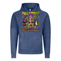 Vintage Denim parading with my gnomies mardi gras Vintage Hoodie - CowGirlArtShop