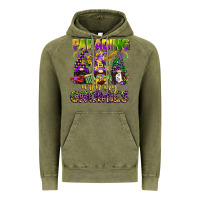Vintage Olive parading with my gnomies mardi gras Vintage Hoodie - CowGirlArtShop