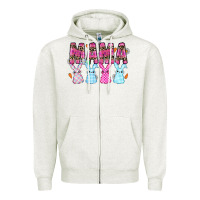 Oatmeal Heather Easter Day Mamaa Zipper Hoodie - CowhideDigitalArt
