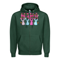 Sports Green Easter Day Mamaa Zipper Hoodie - CowhideDigitalArt