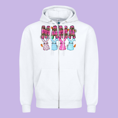 Easter Day Mamaa Zipper Hoodie Designed By Cowhidedigitalart