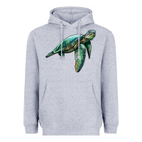 Heather Grey sea turtle Heavyweight Hoodie - Artiststas