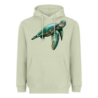 Matcha sea turtle Heavyweight Hoodie - Artiststas