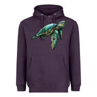 Plum sea turtle Heavyweight Hoodie - Artiststas