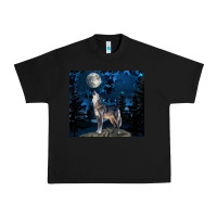 Black wolf howling at the moon Urban Heavy Tee - TumblerDesignByShophia