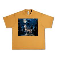 Peanut Butter wolf howling at the moon Urban Heavy Tee - TumblerDesignByShophia