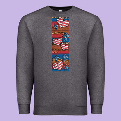 Usa Flag And Cross Penwraps Premium Sweatshirt Designed By Artiststas