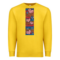 Lemon usa flag and cross penwraps Premium Sweatshirt - Artiststas