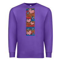 Purple usa flag and cross penwraps Premium Sweatshirt - Artiststas