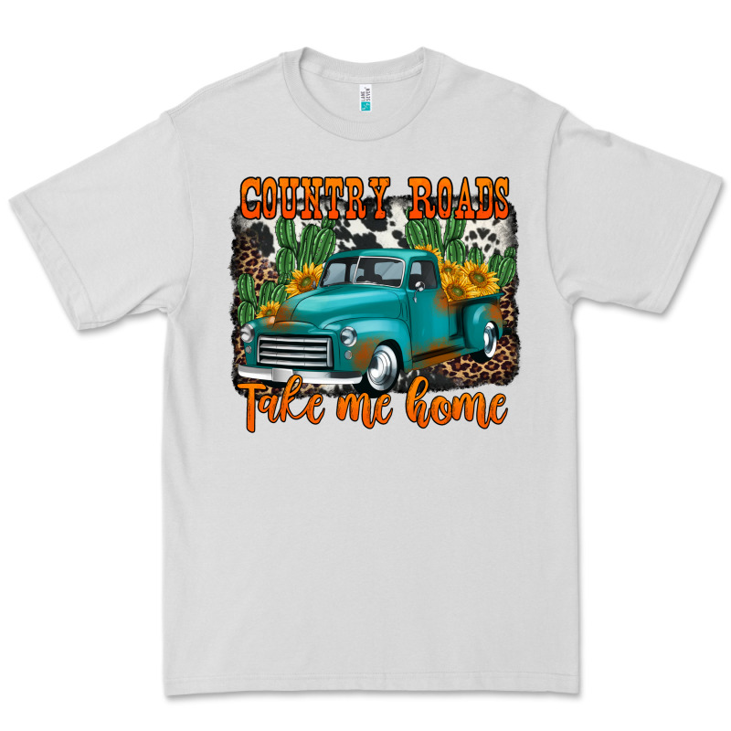 Country Roads Take Me Home Old Western Truck Premium Tee by Jasminsmagicworld | Teevron