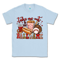 Dusty Blue take me out to the ball game baseball Classic Tee - Jasminsmagicworld