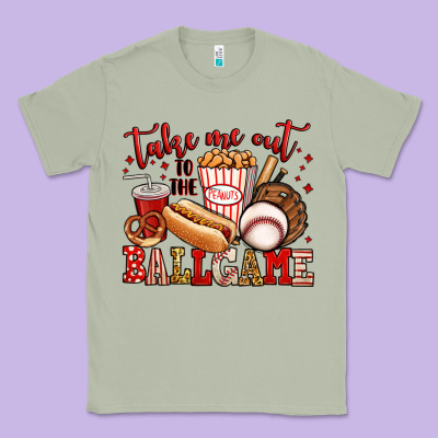 Take Me Out To The Ball Game Baseball Classic Tee Designed By Jasminsmagicworld