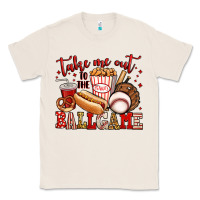 Natural take me out to the ball game baseball Classic Tee - Jasminsmagicworld