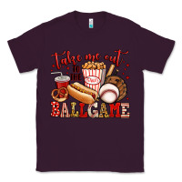 Plum take me out to the ball game baseball Classic Tee - Jasminsmagicworld