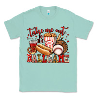 Seafoam take me out to the ball game baseball Classic Tee - Jasminsmagicworld