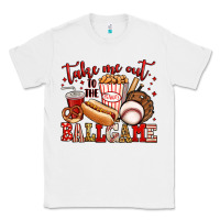 White take me out to the ball game baseball Classic Tee - Jasminsmagicworld