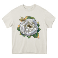 Cream Pillow Fight Rose Heavy Core Tee - LillyAllenDesigns